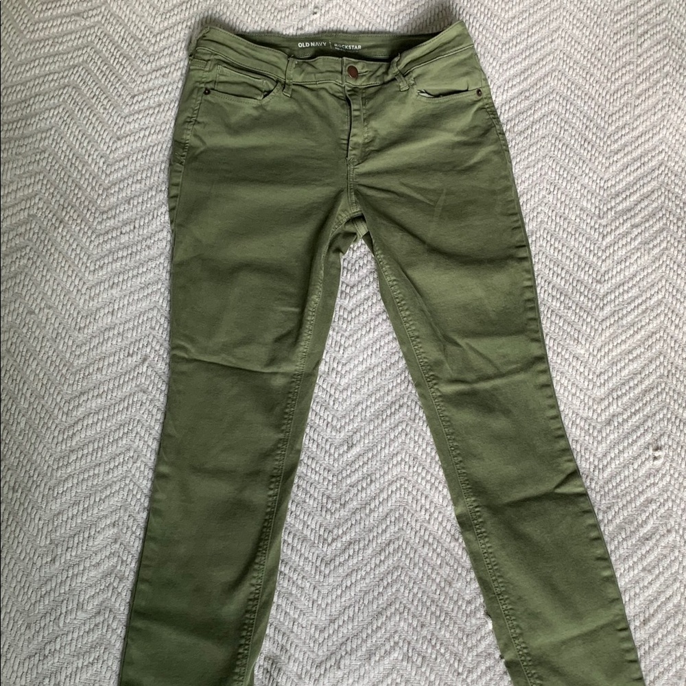 Old Navy Army Green Jeans